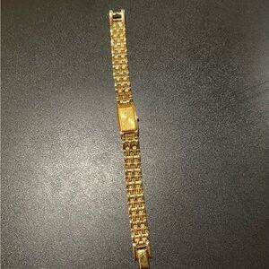 Seiko Gold Bracelet Watch with Detailed, Wonderful Basket Weave Band
